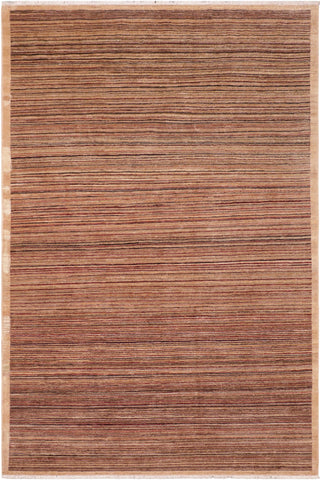 Shabby Chic Gabbeh Cheryll Tan/Beige Wool Rug - 6'1'' x 8'9''