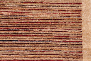 handmade Modern Gabbeh Tan Beige Hand Knotted RECTANGLE 100% WOOL area rug 6' x 9'
