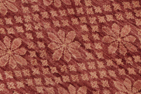 handmade Modern Kafkaz Red Tan Hand Knotted RECTANGLE 100% WOOL area rug 6' x 8'