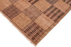 handmade Modern Gabbeh Beige Tan Hand Knotted RECTANGLE 100% WOOL area rug 6  x 9 