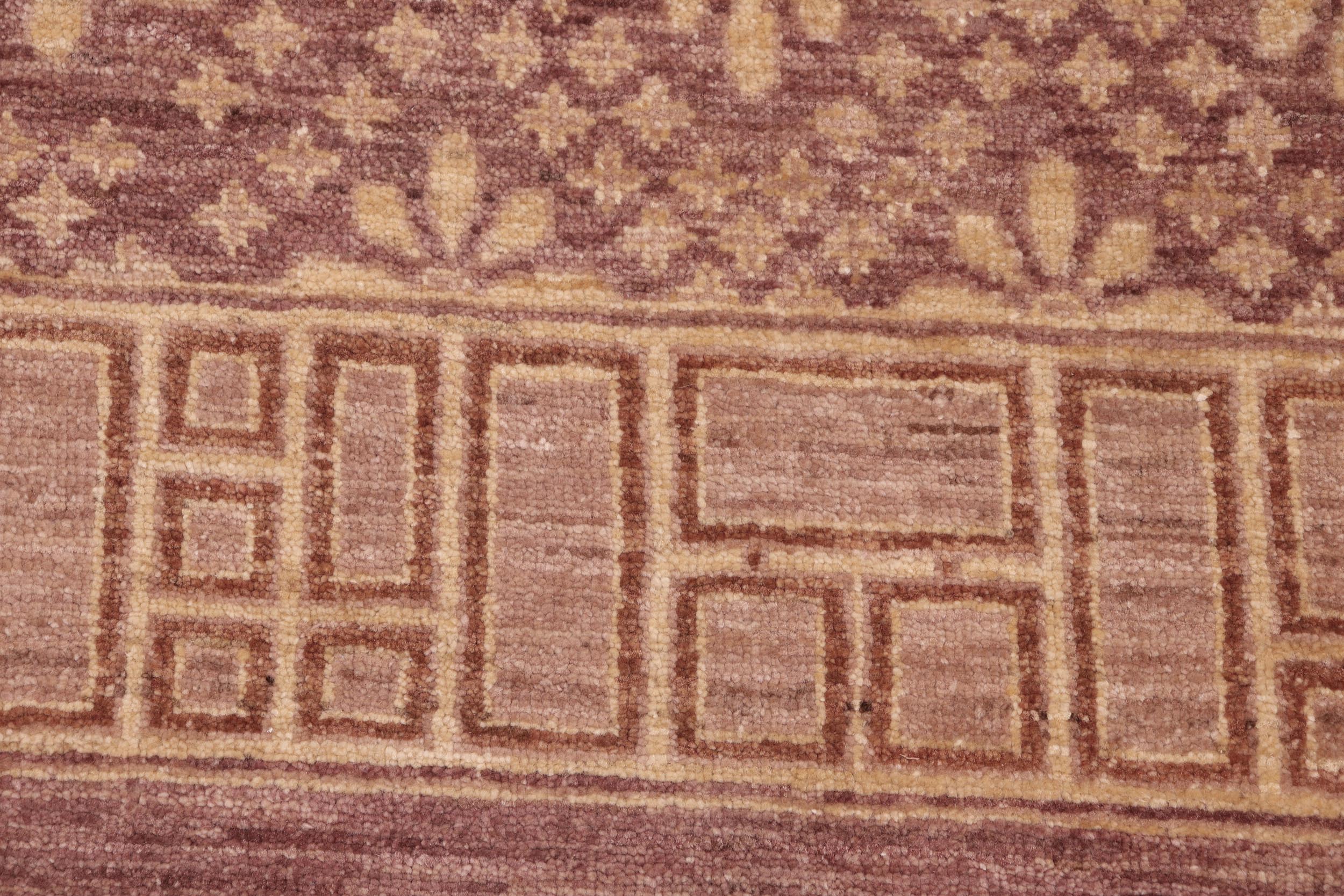 handmade Modern Kafkaz Red Gold Hand Knotted RECTANGLE 100% WOOL area rug 6' x 9'