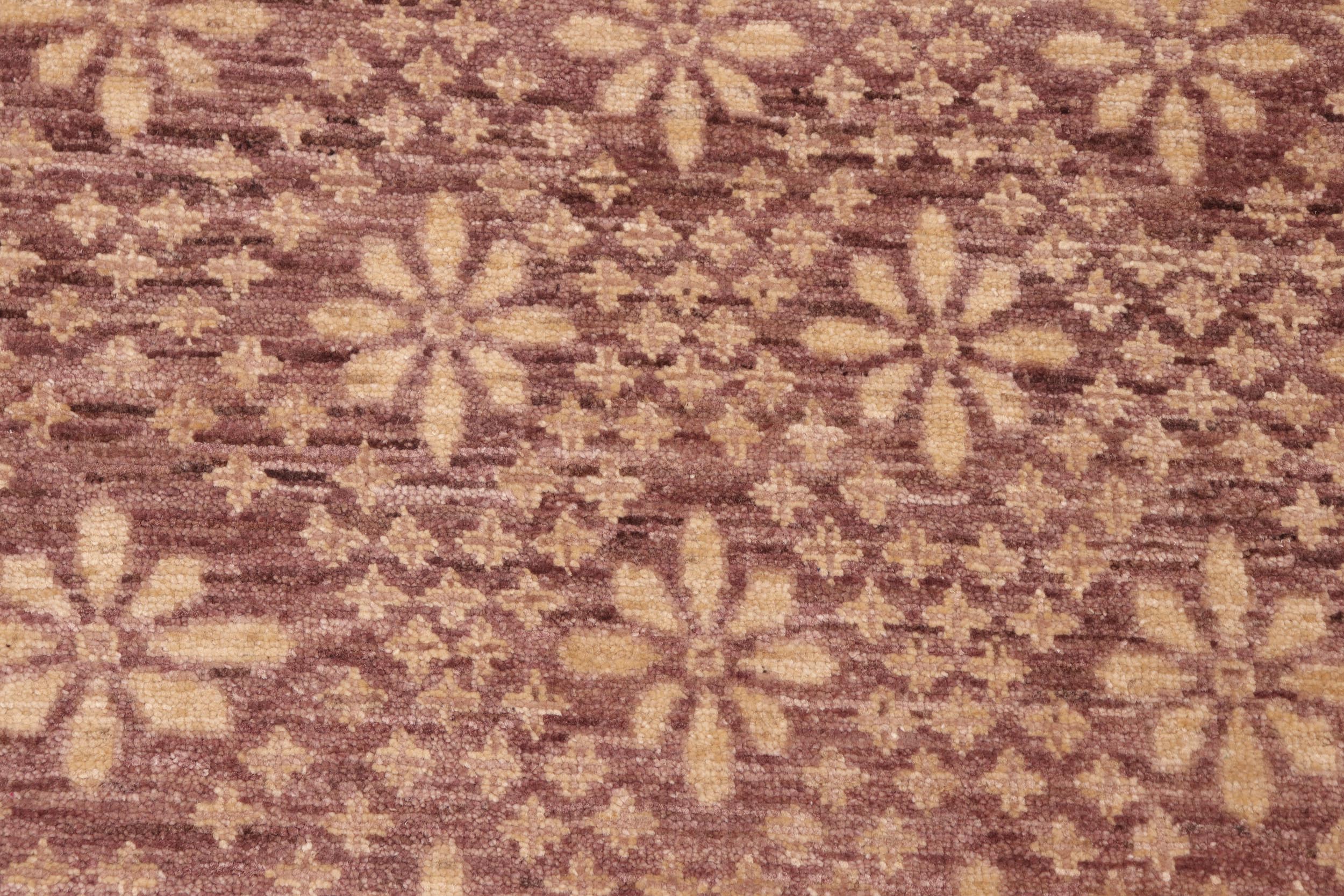 handmade Modern Kafkaz Red Gold Hand Knotted RECTANGLE 100% WOOL area rug 6' x 9'