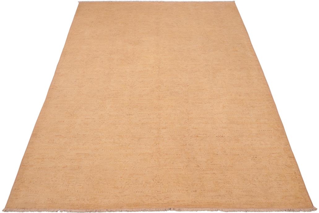 handmade Transitional Kafkaz Tan Tan Hand Knotted RECTANGLE 100% WOOL area rug 6 x 9