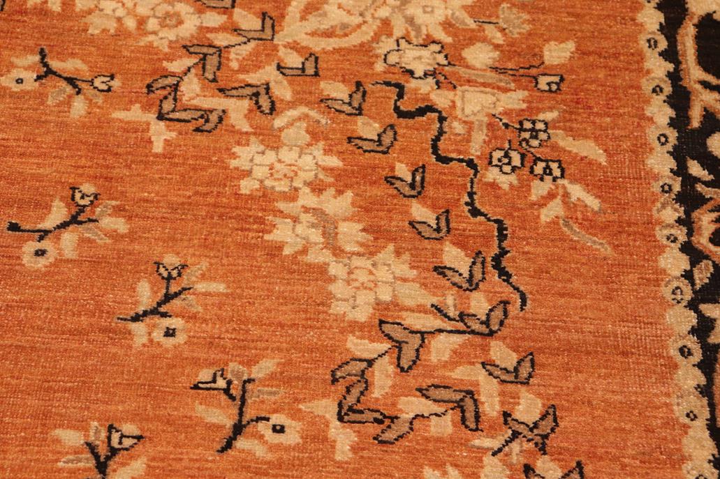 handmade Traditional Kafkaz Rust Black Hand Knotted RECTANGLE 100% WOOL area rug 6 x 9