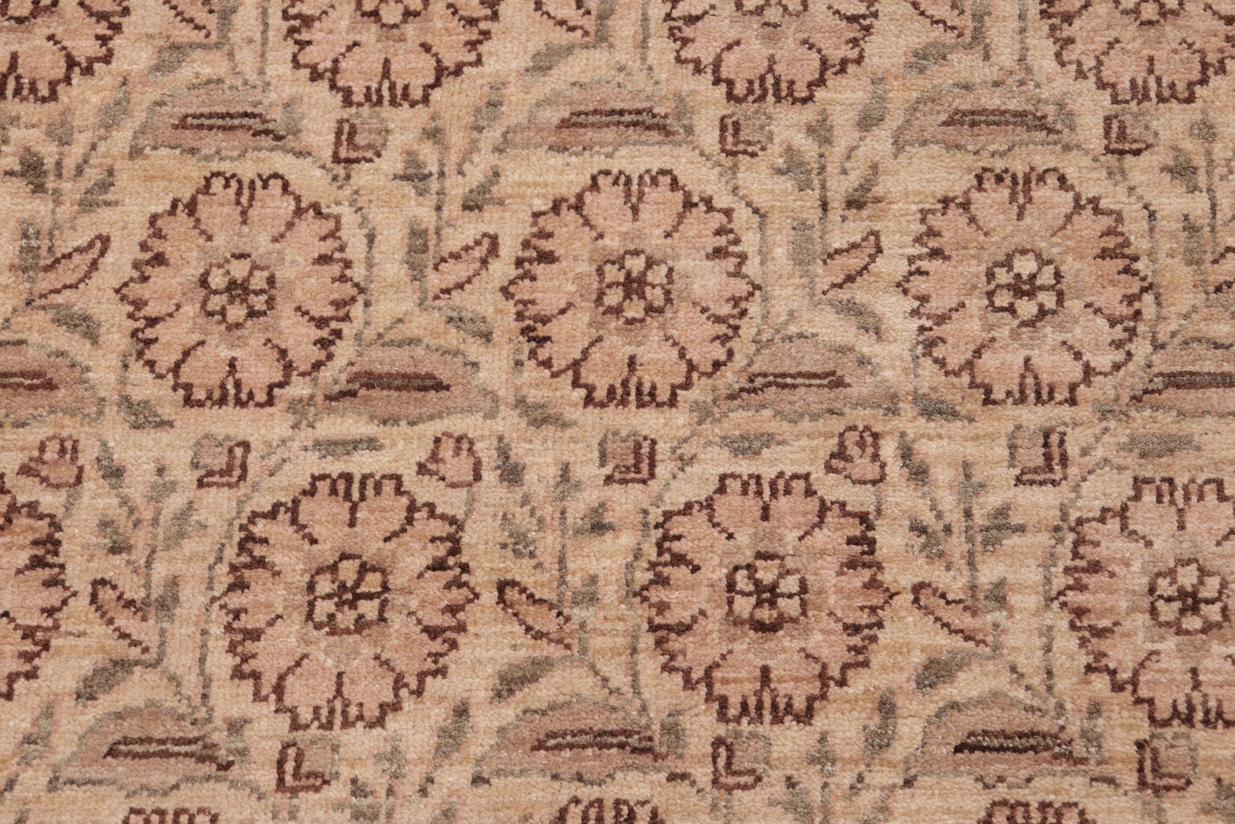 handmade Modern Kafkaz Red Tan Hand Knotted RECTANGLE 100% WOOL area rug 6' x 9'