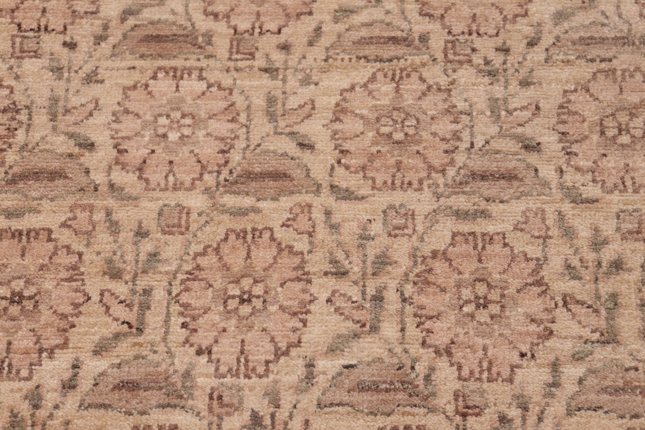 handmade Modern Kafkaz Red Tan Hand Knotted RECTANGLE 100% WOOL area rug 6' x 9'