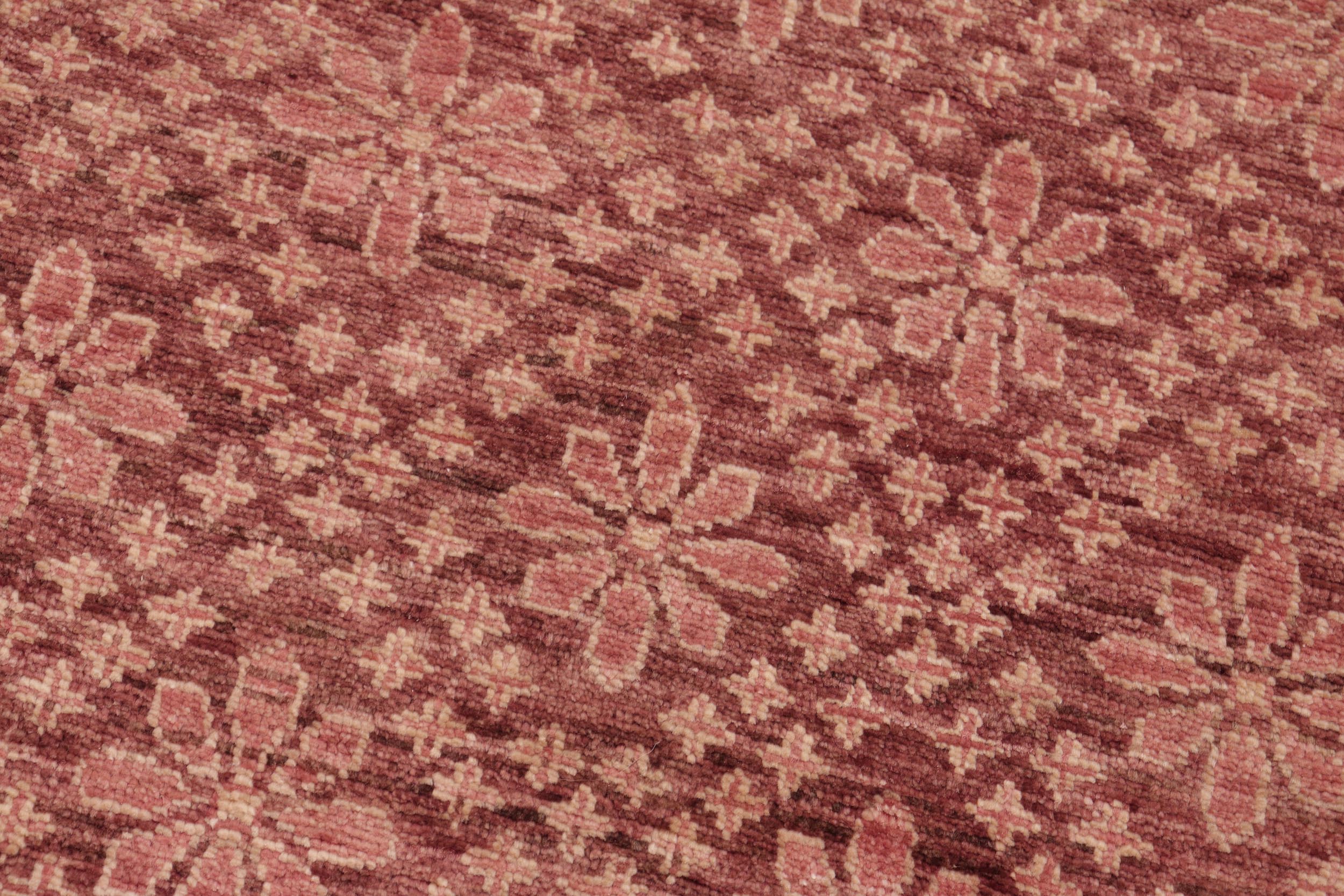 handmade Modern Kafkaz Red Gold Hand Knotted RECTANGLE 100% WOOL area rug 6' x 9'
