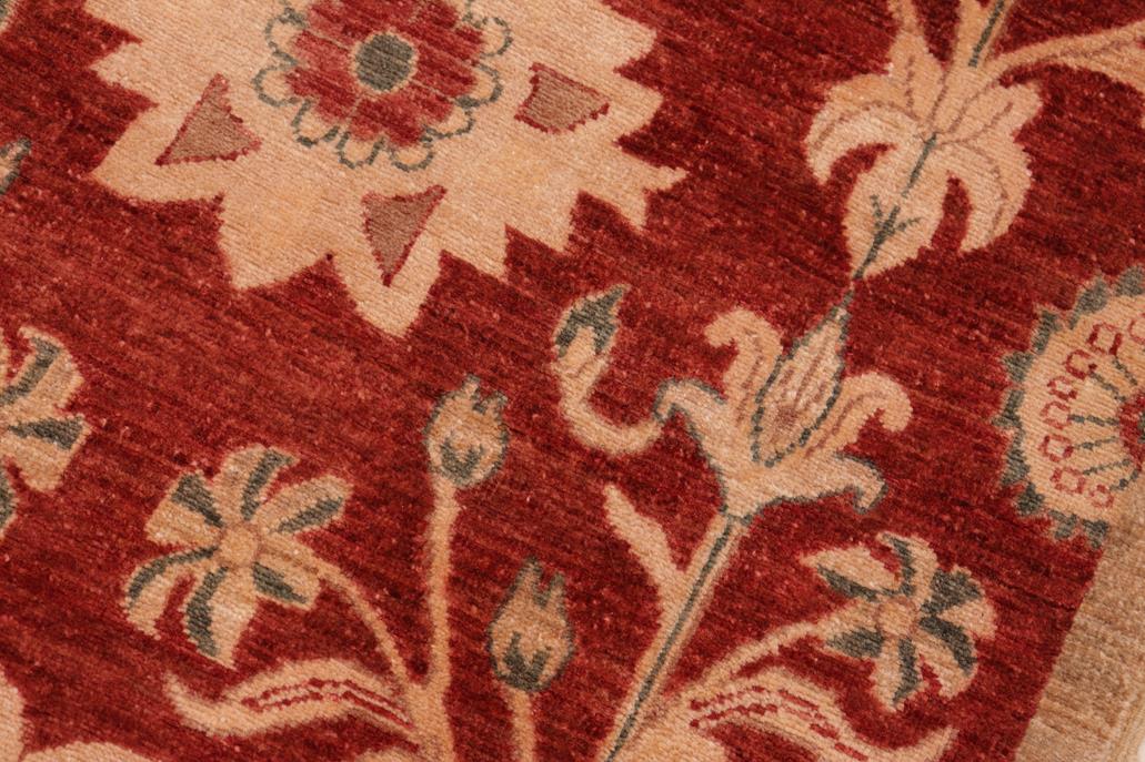 handmade Transitional Kafkaz Rust Brown Hand Knotted RECTANGLE 100% WOOL area rug 6 x 9