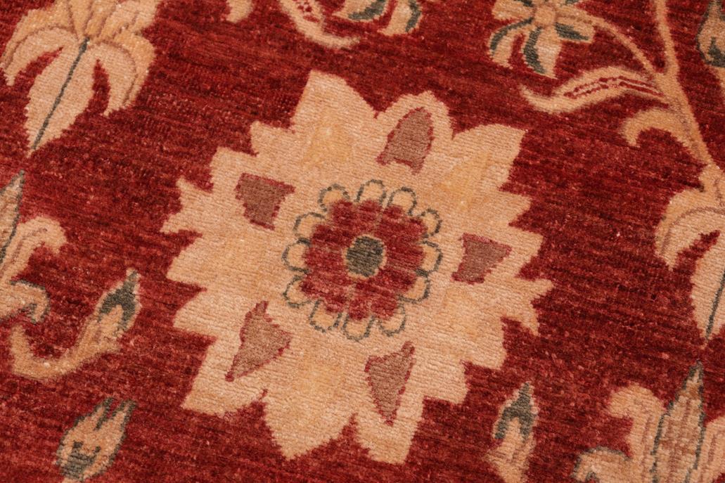 handmade Transitional Kafkaz Rust Brown Hand Knotted RECTANGLE 100% WOOL area rug 6 x 9