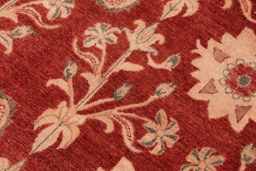 handmade Transitional Kafkaz Rust Brown Hand Knotted RECTANGLE 100% WOOL area rug 6 x 9