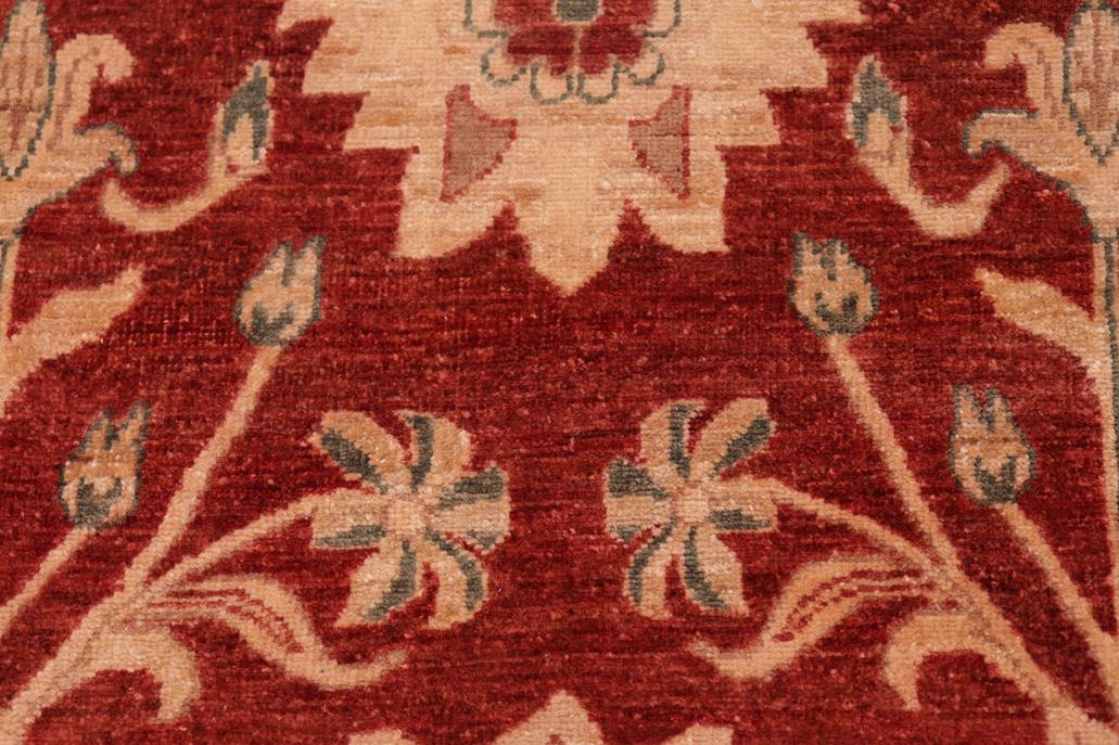 handmade Transitional Kafkaz Rust Brown Hand Knotted RECTANGLE 100% WOOL area rug 6 x 9