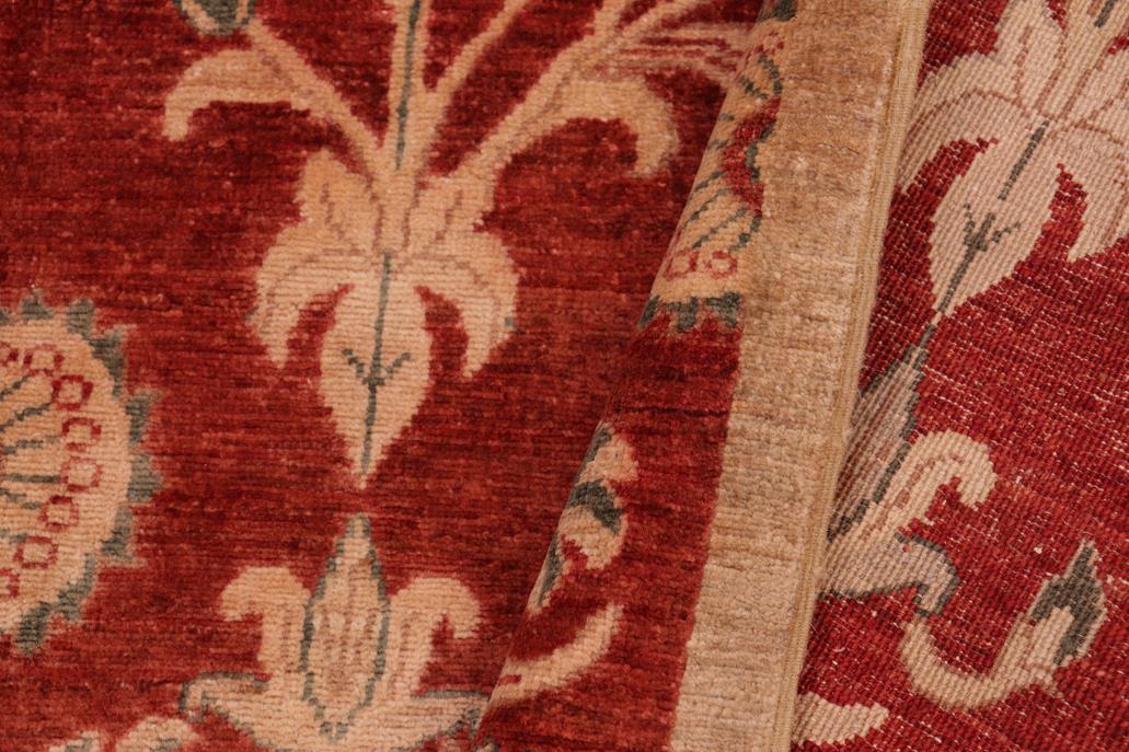 handmade Transitional Kafkaz Rust Brown Hand Knotted RECTANGLE 100% WOOL area rug 6 x 9