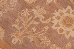 handmade Transitional Kafkaz Brown Gold Hand Knotted RECTANGLE 100% WOOL area rug 6 x 9