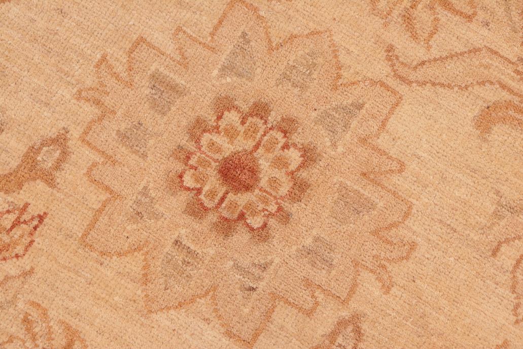 handmade Transitional Kafkaz Beige Gold Hand Knotted RECTANGLE 100% WOOL area rug 6 x 9