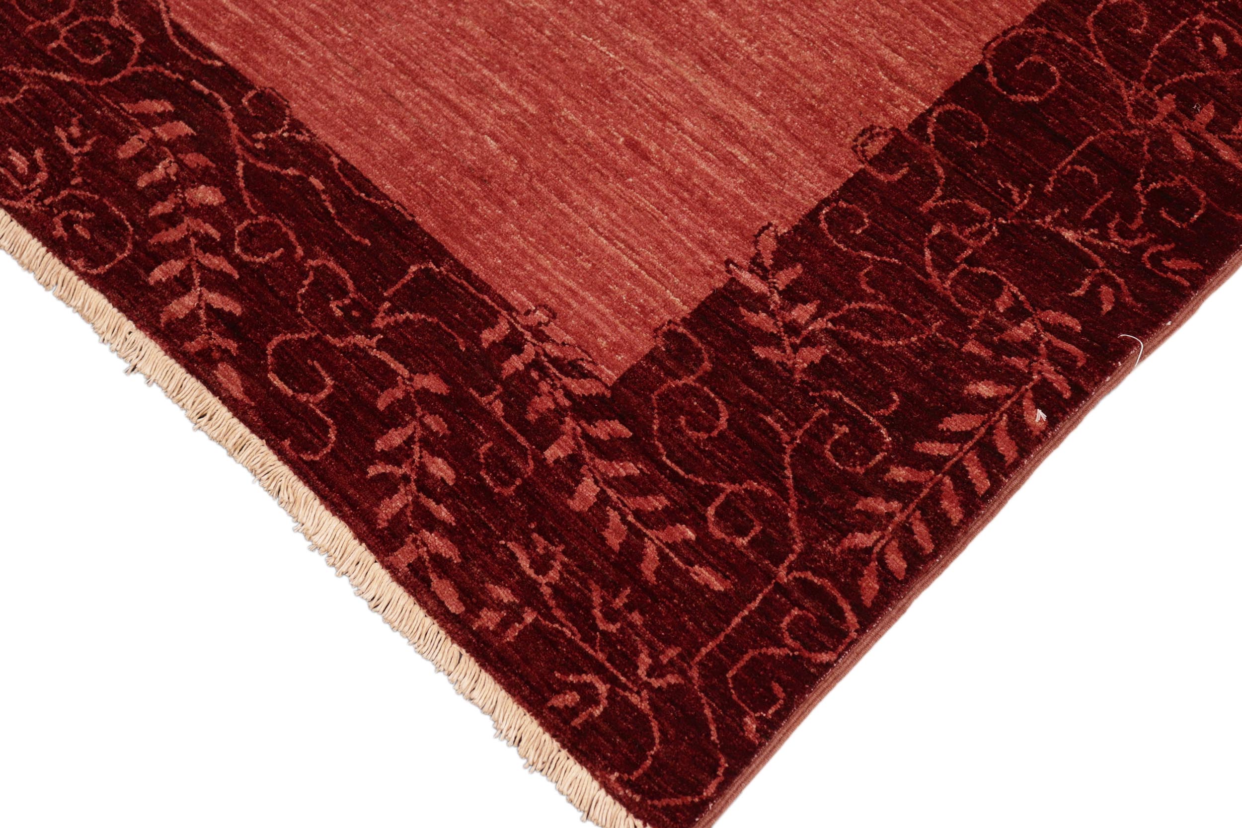 handmade Modern Kafkaz Red Red Hand Knotted RECTANGLE 100% WOOL area rug 6' x 8'