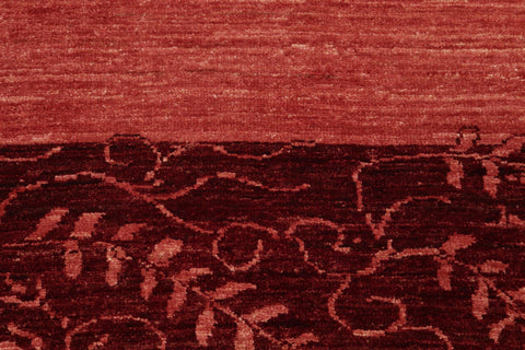 handmade Modern Kafkaz Red Red Hand Knotted RECTANGLE 100% WOOL area rug 6' x 8'