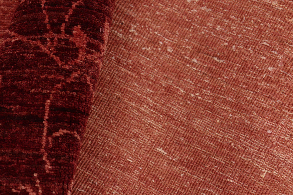 handmade Modern Kafkaz Red Red Hand Knotted RECTANGLE 100% WOOL area rug 6' x 8'