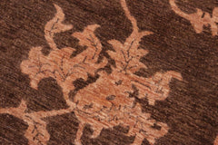 handmade Transitional Kafkaz Brown Tan Hand Knotted RECTANGLE 100% WOOL area rug 6 x 9