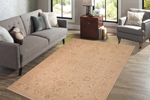 handmade Traditional Kafkaz Beige Brown Hand Knotted RECTANGLE 100% WOOL area rug 10x13