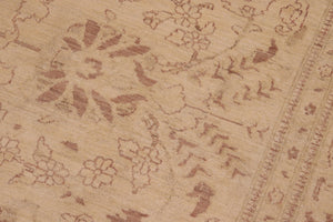 handmade Traditional Kafkaz Beige Brown Hand Knotted RECTANGLE 100% WOOL area rug 10x13
