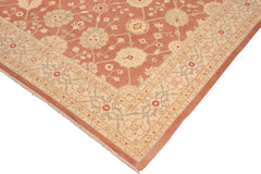 handmade Traditional Kafkaz Brown Tan Hand Knotted RECTANGLE 100% WOOL area rug 10 x 14
