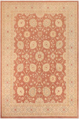 handmade Traditional Kafkaz Brown Tan Hand Knotted RECTANGLE 100% WOOL area rug 10 x 14