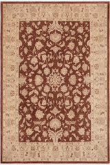 handmade Traditional Kafkaz Brown Tan Hand Knotted RECTANGLE 100% WOOL area rug 10 x 14