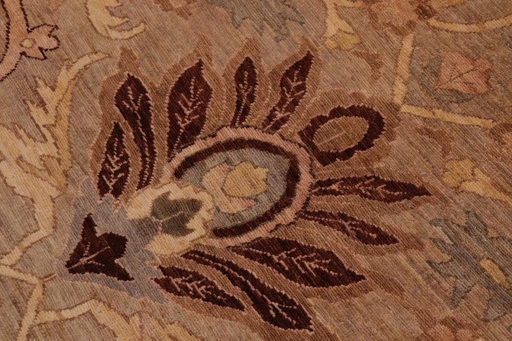 handmade Traditional Kafkaz Gray Tan Hand Knotted RECTANGLE 100% WOOL area rug 10 x 14