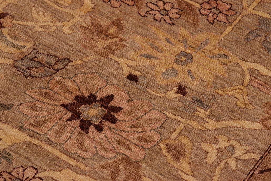 handmade Traditional Kafkaz Gray Tan Hand Knotted RECTANGLE 100% WOOL area rug 10 x 14