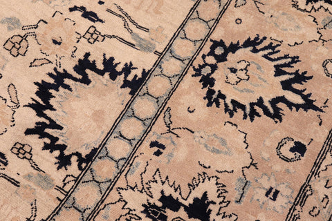 handmade Transitional Kafkaz Tan Lt. Brown Hand Knotted RECTANGLE 100% WOOL area rug 10' x 14'