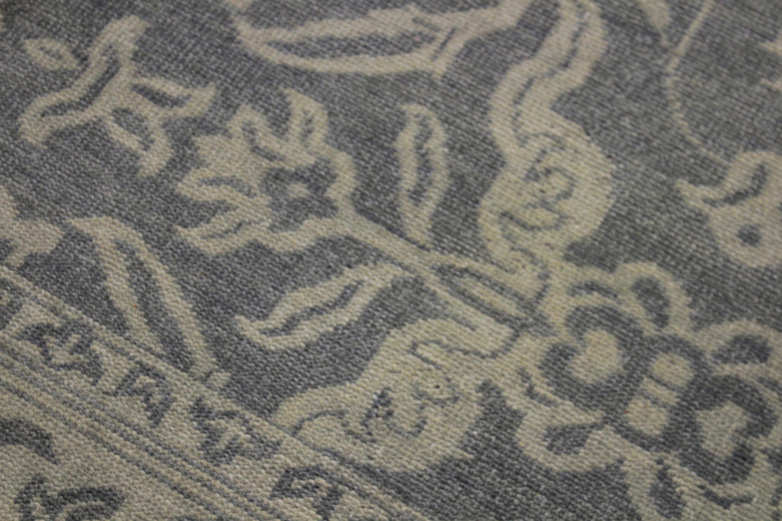 handmade Traditional Kafkaz Gray Green Hand Knotted RECTANGLE 100% WOOL area rug 8' x 11'