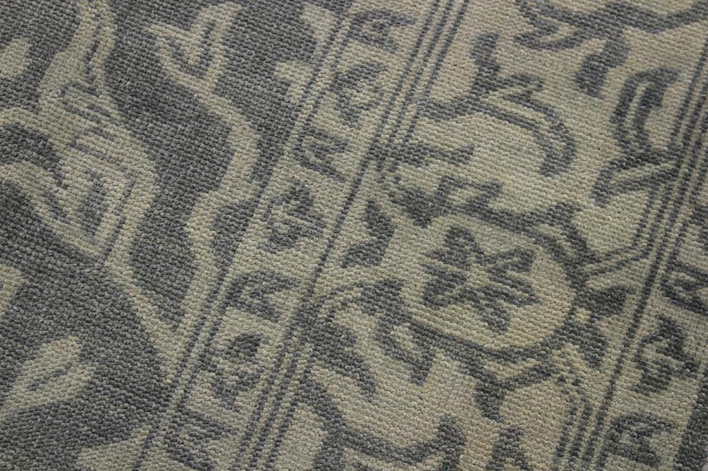 handmade Traditional Ziegler Gray Green Hand Knotted RECTANGLE 100% WOOL area rug 8x11