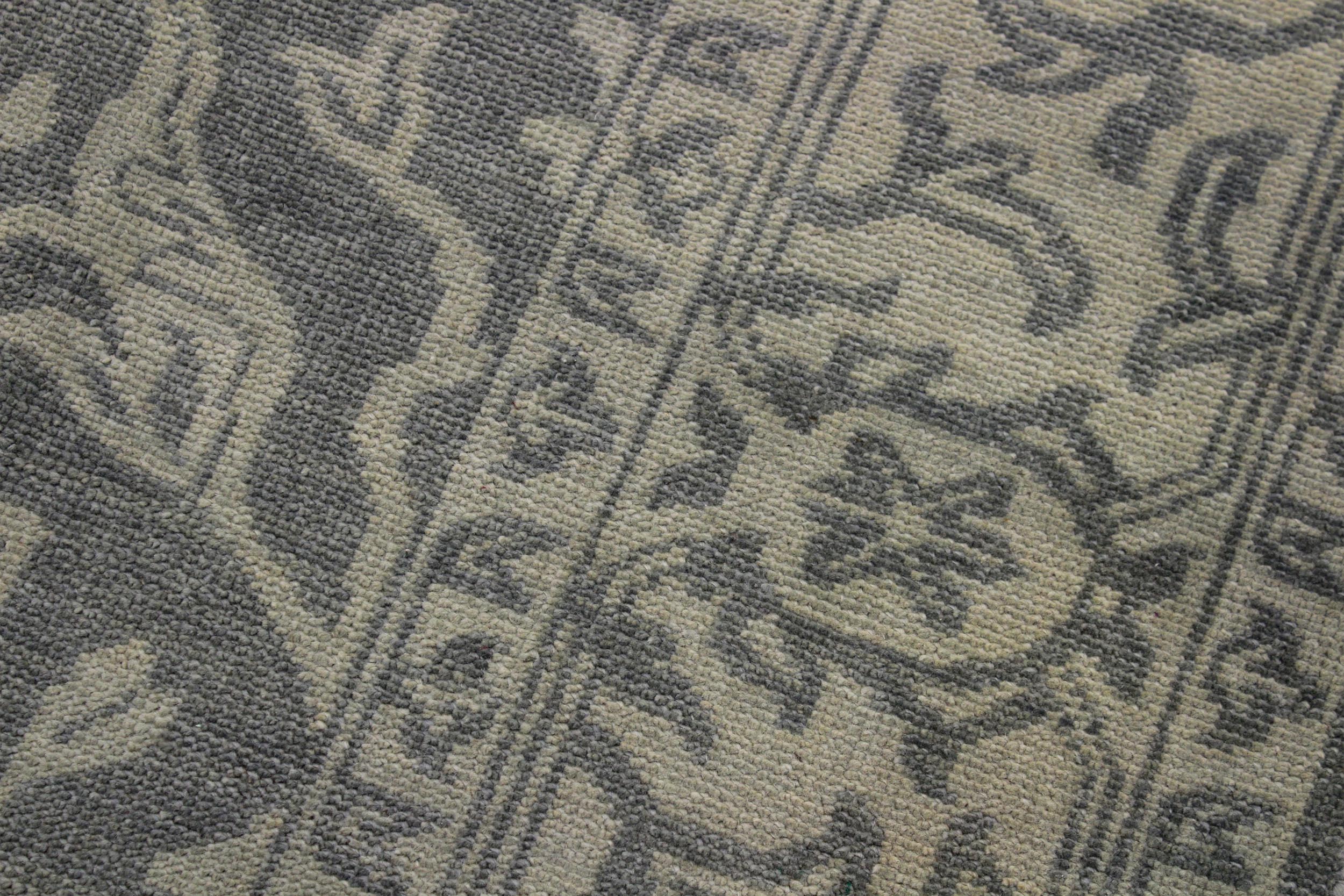 handmade Traditional Kafkaz Gray Green Hand Knotted RECTANGLE 100% WOOL area rug 8' x 11'