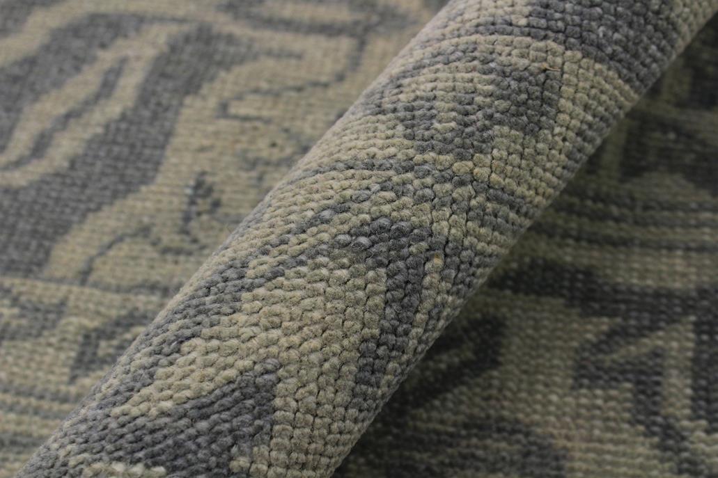 handmade Traditional Ziegler Gray Green Hand Knotted RECTANGLE 100% WOOL area rug 8x11