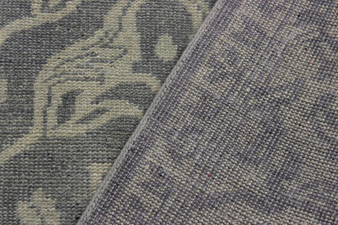 handmade Traditional Kafkaz Gray Green Hand Knotted RECTANGLE 100% WOOL area rug 8' x 11'