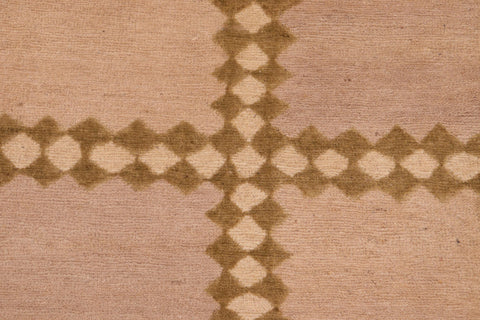 handmade Modern Kafkaz Tan Beige Hand Knotted RECTANGLE 100% WOOL area rug 6' x 8'