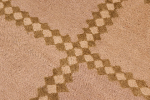 handmade Modern Kafkaz Tan Beige Hand Knotted RECTANGLE 100% WOOL area rug 6' x 8'