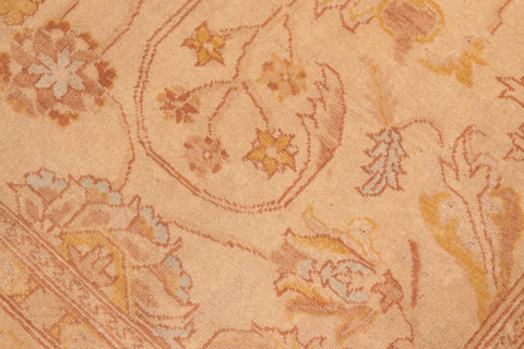 handmade Traditional Kafkaz Beige Tan Hand Knotted RECTANGLE 100% WOOL area rug 7x8