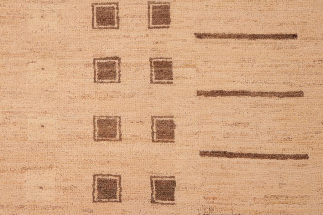 handmade Transitional Kafkaz Tan Brown Hand Knotted RECTANGLE 100% WOOL area rug 6 x 9