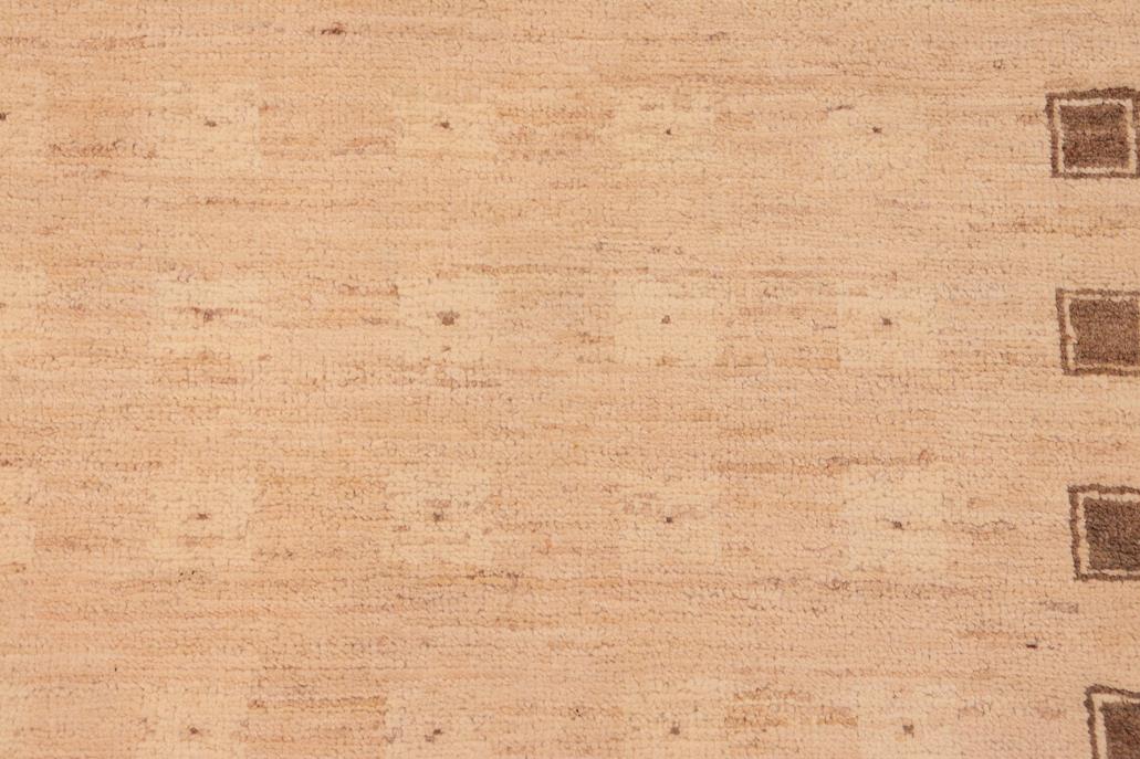 handmade Transitional Kafkaz Tan Brown Hand Knotted RECTANGLE 100% WOOL area rug 6 x 9