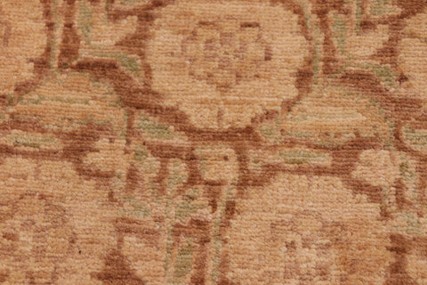 handmade Modern Kafkaz Brown Tan Hand Knotted RECTANGLE 100% WOOL area rug 6' x 8'