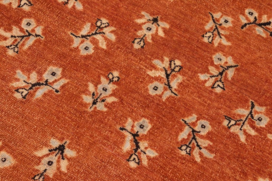 handmade Traditional Kafkaz Rust Black Hand Knotted RECTANGLE 100% WOOL area rug 6 x 9