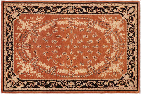 Bohemian Ziegler Yanira Rust/Black Wool Rug - 6'3'' x 8'10''