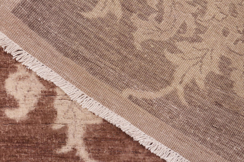 handmade Modern Kafkaz Brown Tan Hand Knotted RECTANGLE 100% WOOL area rug 6' x 9'