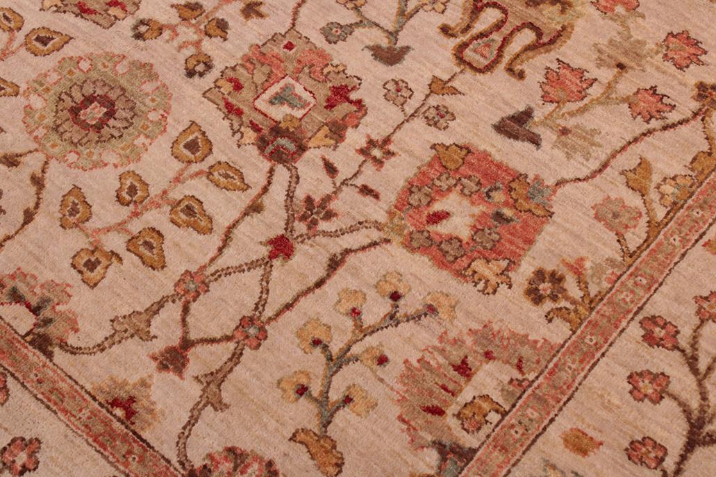 handmade Traditional Kafkaz Beige Lt.orange Hand Knotted RECTANGLE 100% WOOL area rug 6 x 9
