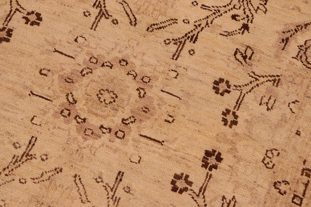 handmade Transitional Kafkaz Beige Tan Hand Knotted RECTANGLE 100% WOOL area rug 6 x 9