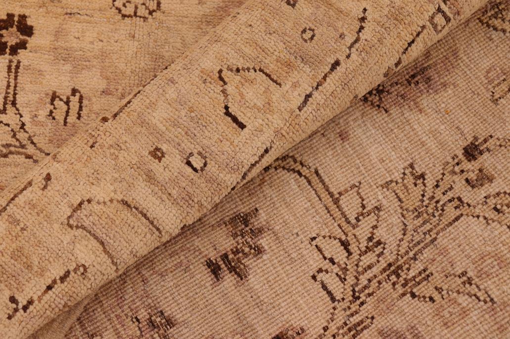 handmade Transitional Kafkaz Beige Tan Hand Knotted RECTANGLE 100% WOOL area rug 6 x 9