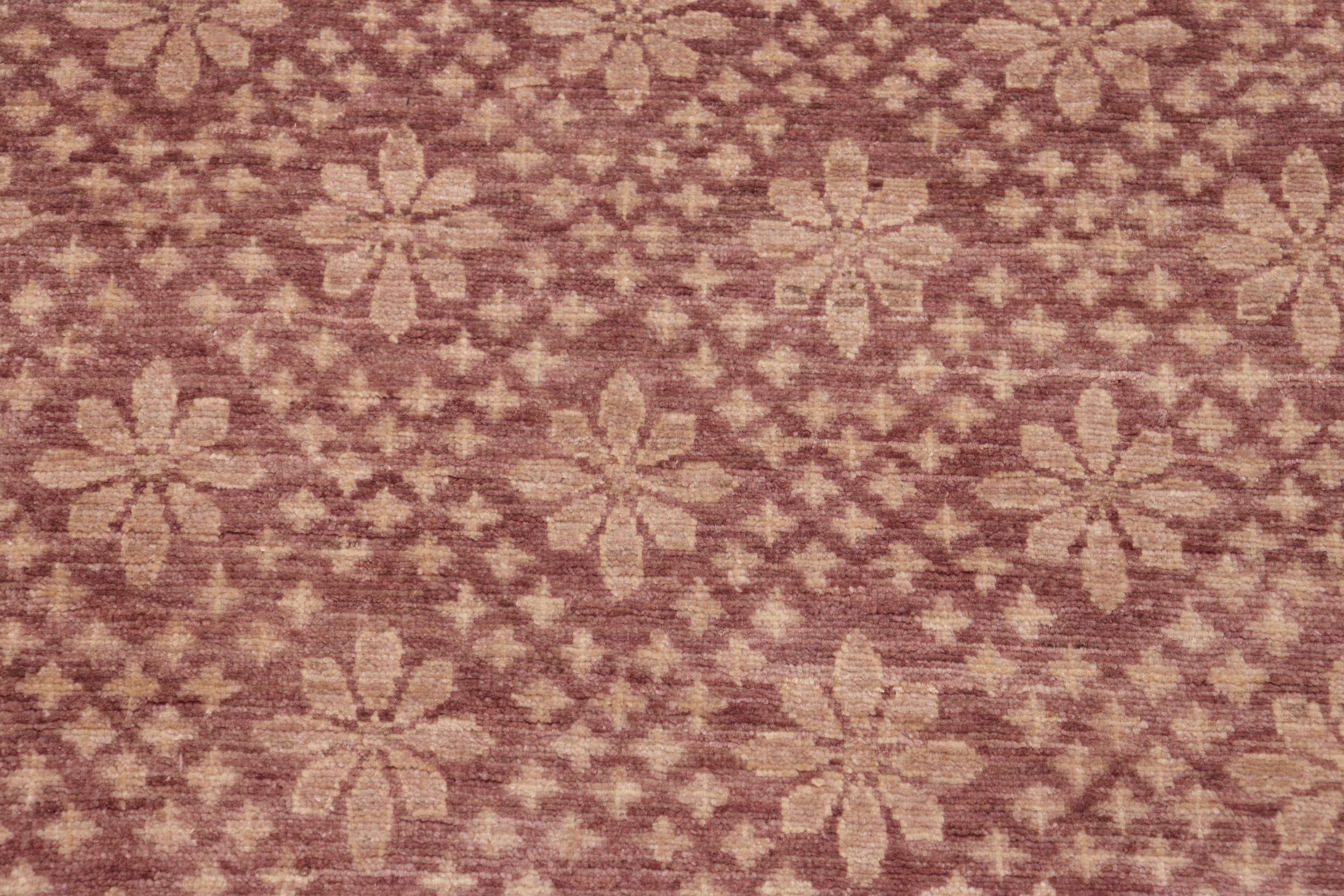 handmade Modern Kafkaz Red Brown Hand Knotted RECTANGLE 100% WOOL area rug 6' x 9'