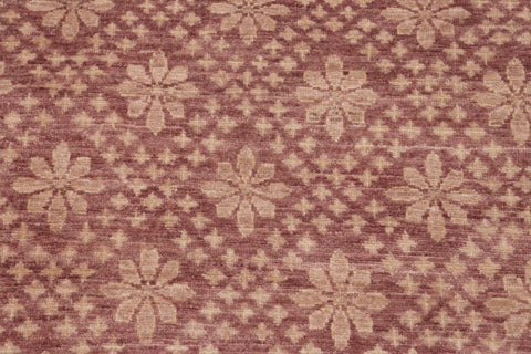 handmade Modern Kafkaz Red Brown Hand Knotted RECTANGLE 100% WOOL area rug 6' x 9'