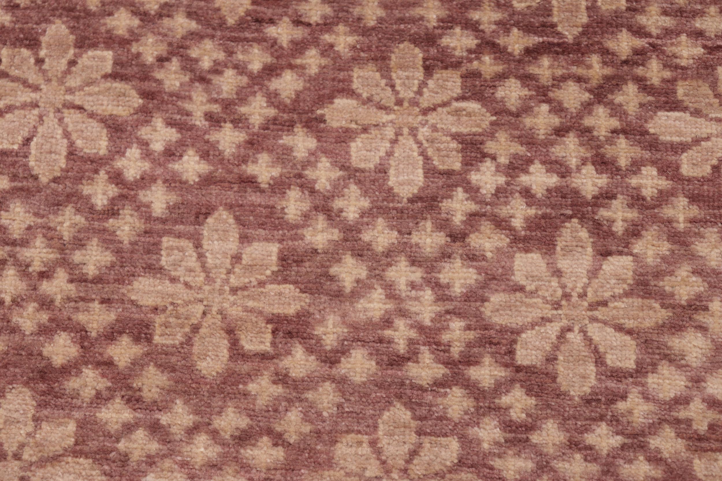 handmade Modern Kafkaz Red Brown Hand Knotted RECTANGLE 100% WOOL area rug 6' x 9'